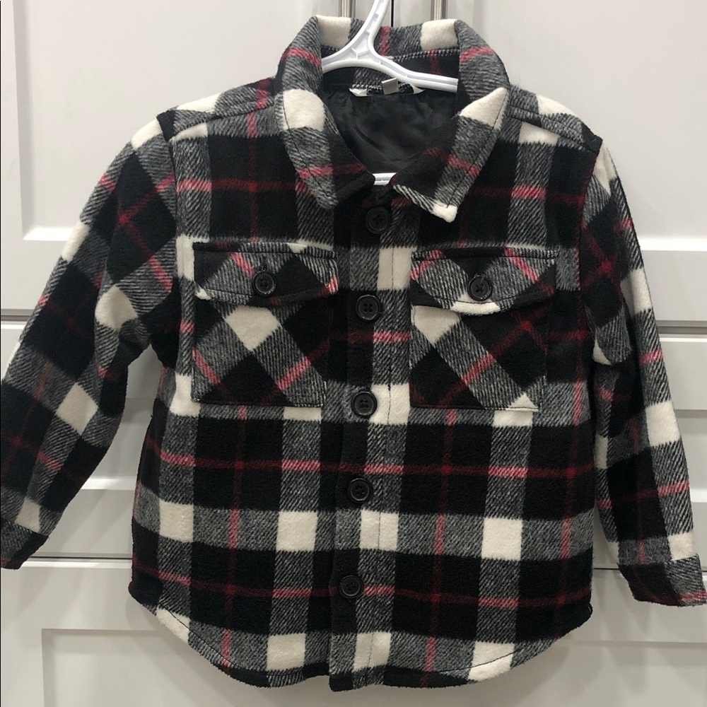 George Kids Plaid Flannel Button-Down Shirt – Size 4T